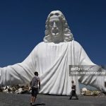 (تصاویر) ساخت بزرگترین مجسمه عیسی مسیح در ارمنستان