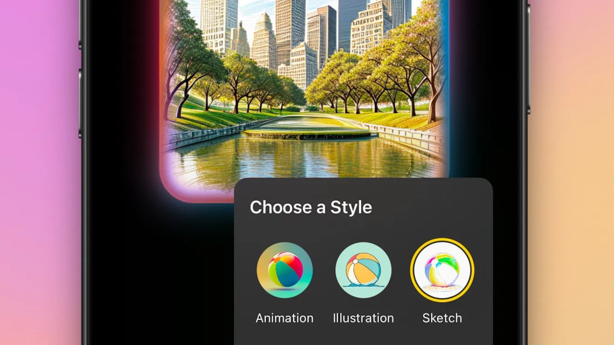 سبک اسکچ در iOS 18.4 به Image Playground اضافه شد