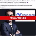 یک اشتباه در فضای مجازی؛ فردی دیگر به عنوان بنیان‌ گذار DeepSeek معرفی شد