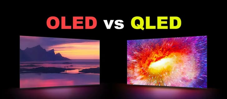 مقایسه تلویزیون های OLED و QLED