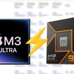 تراشه M3 اولترا اپل پردازندههای قدرتمند اینتل و AMD را شکست داد