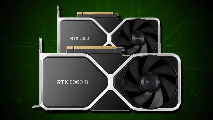 کارت گرافیک NVIDIA RTX 5060 با یک نسخه ۱۲ گیگابایتی عرضه می‌شود