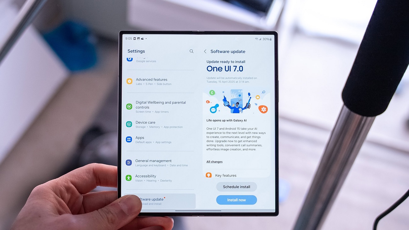 سامسونگ انتشار One UI 7 را از سر می‌گیرد
