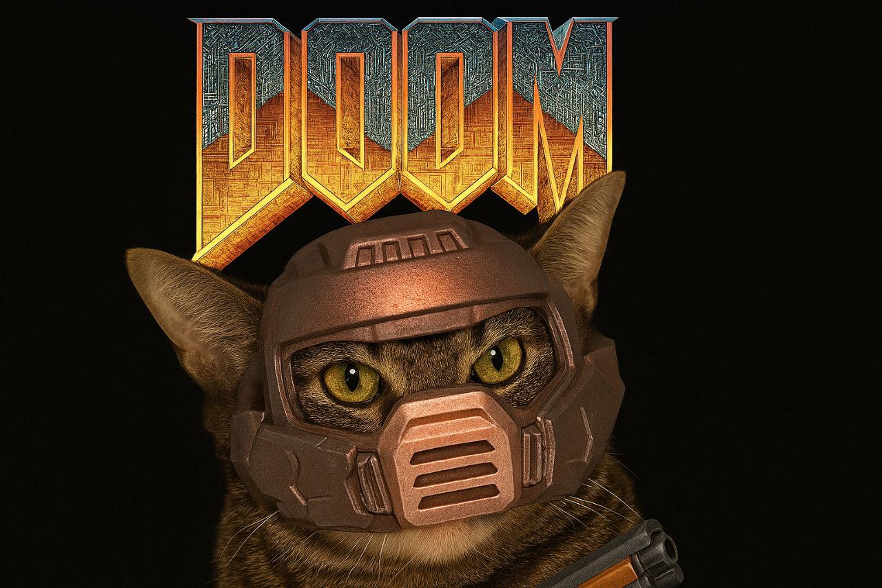 تماشا کنید: اگر Doom Slayer گربه بود!
