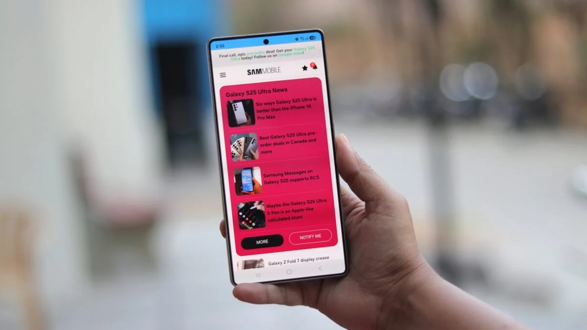 در نسخه جدید مرورگر Samsung Internet تغییرات ظاهری شاهد هستیم