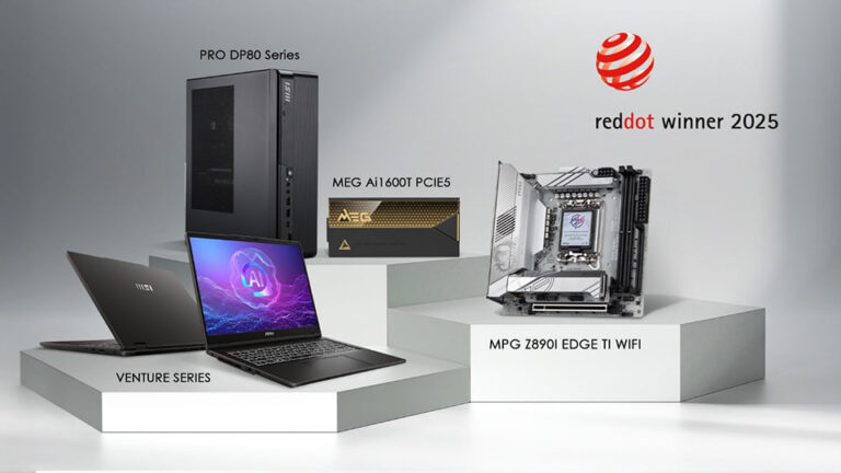 کسب جوایز متعدد  Red Dot 2025 توسط MSI