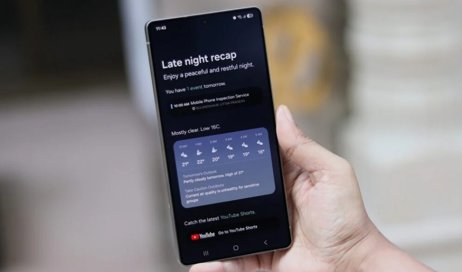 ضبط Log با دوربین سلفی؛ ویژگی جدید One UI 8