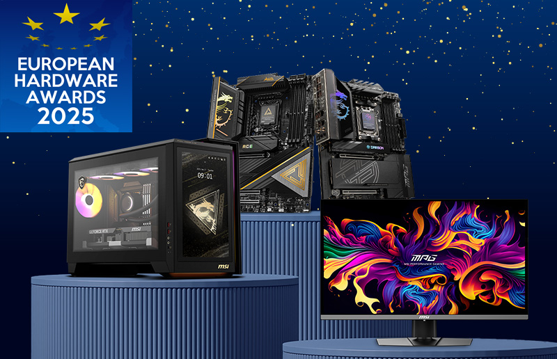 MSI دوباره در جوایز سخت‌افزار اروپا ۲۰۲۵ به پیروزی دست یافت