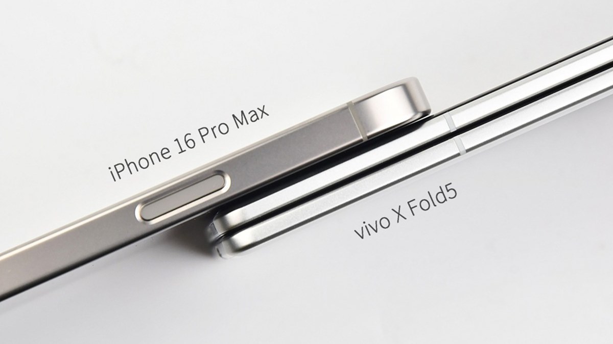 مقایسه ضخامت تبلت vivo X Fold5 با iPhone 16 Pro Max توجه کاربران را جلب کرد