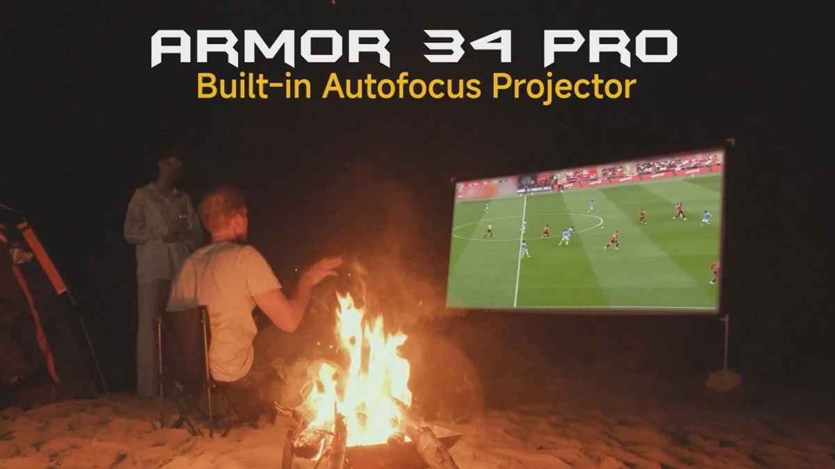 گوشی Ulefone Armor 34 Pro ؛ پروژکتور جیبی که دیوار را به نمایشگر ۱۰۰ اینچی تبدیل می‌کند