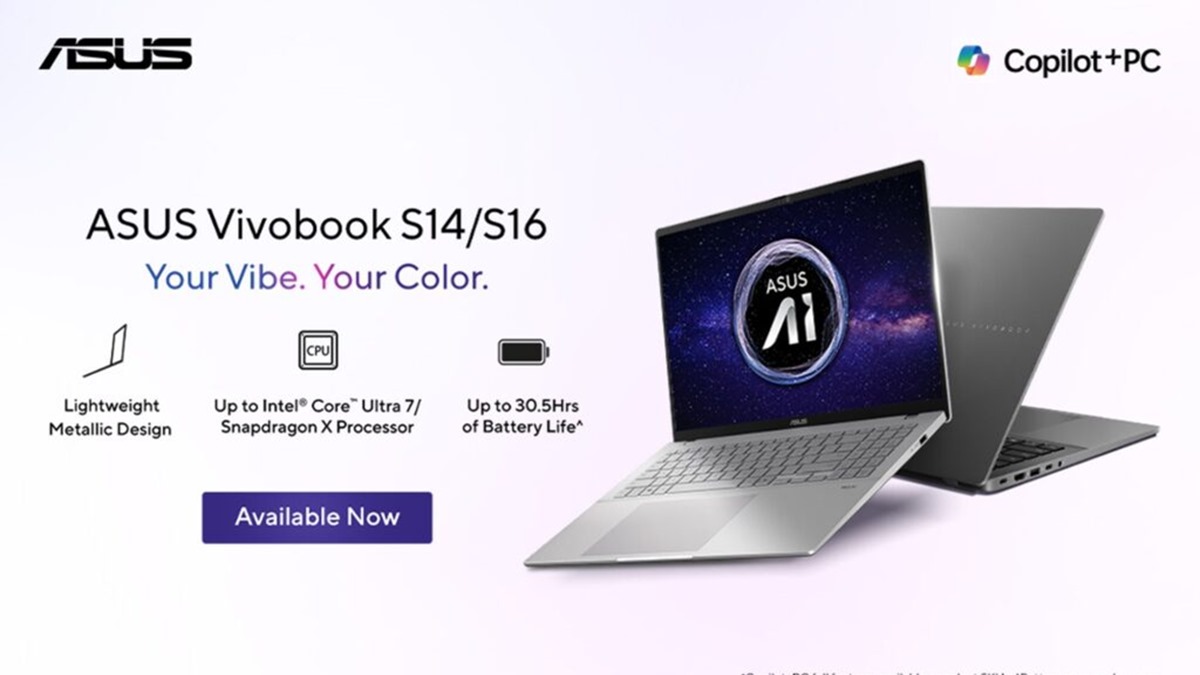 لپ‌تاپ‌های هوشمند Vivobook S14 و S16 ایسوس با عمر باتری بالا در هند معرفی شدند