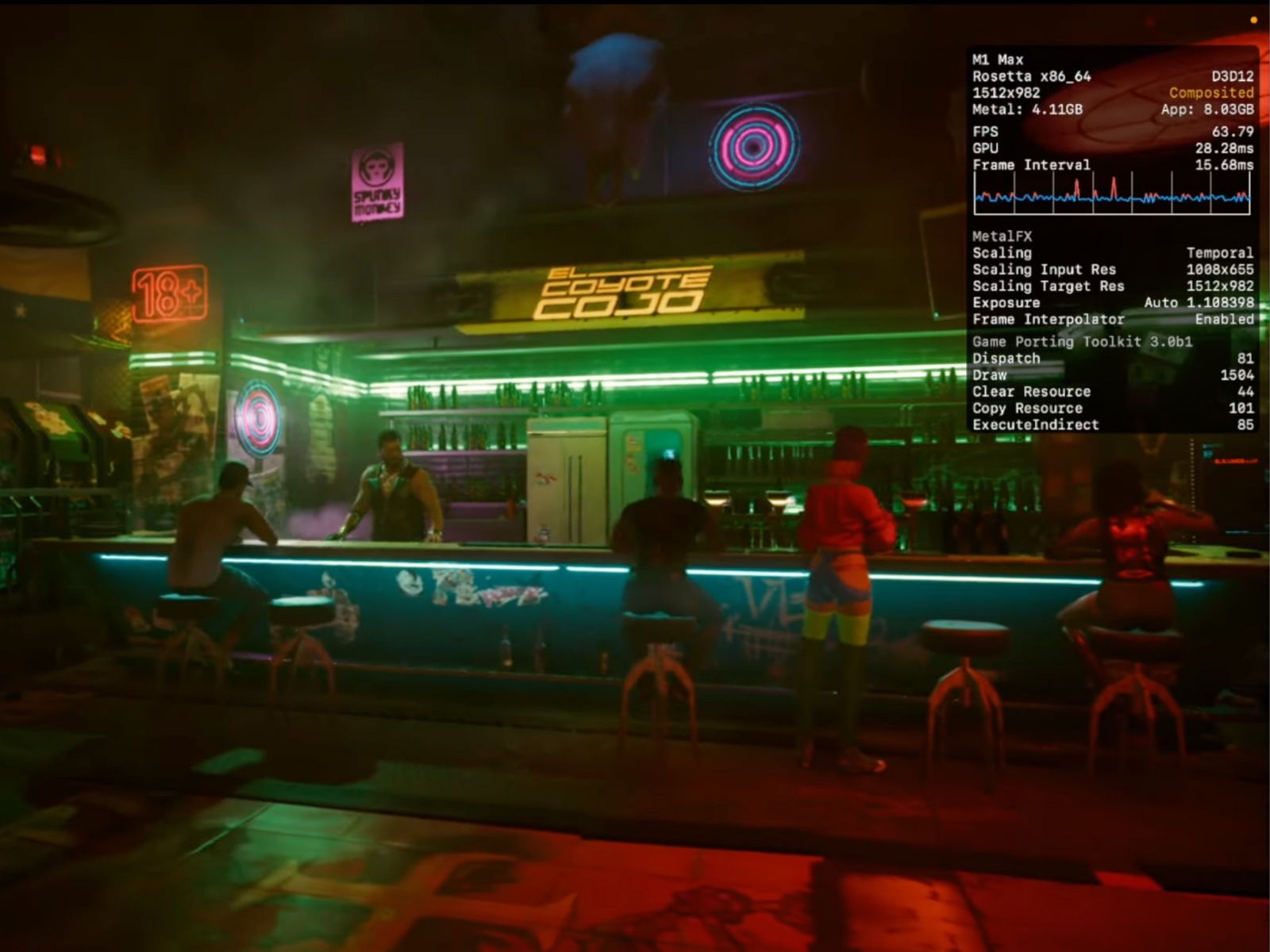 یک یوتیوبر، بازی Cyberpunk 2077 را روی ۲۶ macOS Tahoe آزمایش کرد