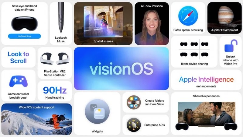 سیستم عامل visionOS 26 اپل معرفی شد