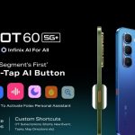از گوشی Infinix Hot 60 5G+ با دکمه هوش مصنوعی هوشمند رونمایی خواهد شد