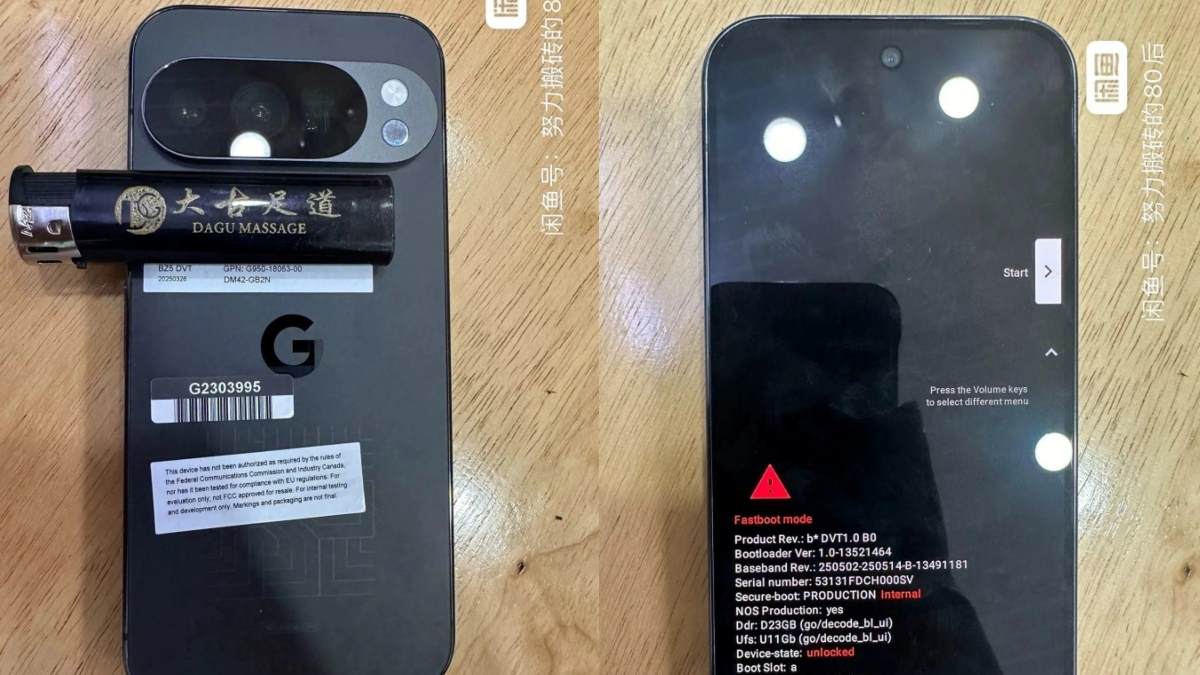 تصاویر زنده‌ای از نمونه اولیه گوشی Pixel 10 Pro فاش شد