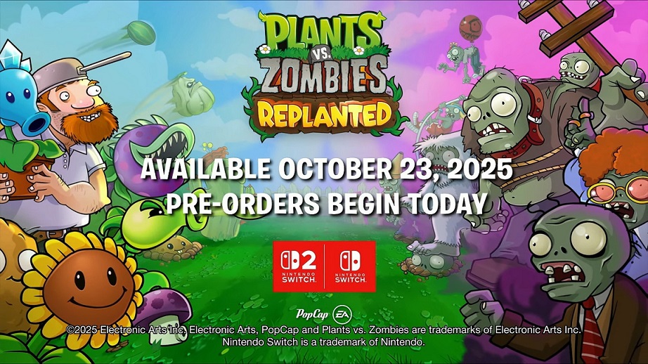 از بازی Plants vs Zombies Replanted برای نینتندو سوییچ و سوییچ ۲ رونمایی شد
