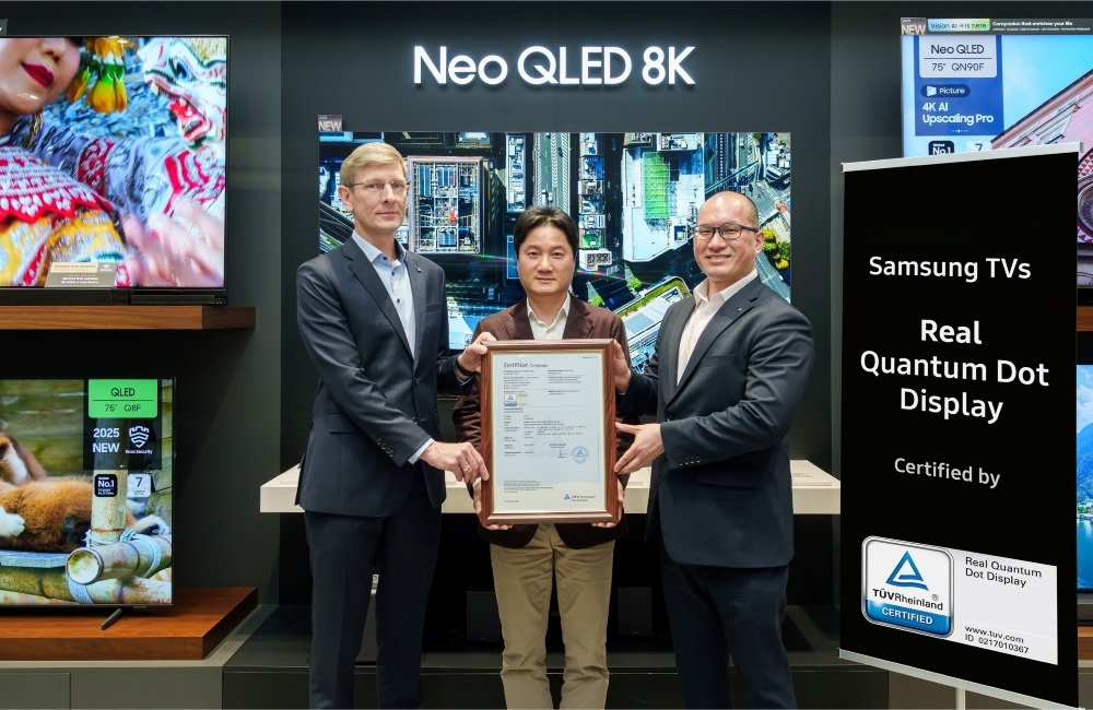 سامسونگ برای جدیدترین تلویزیون‌های QLED خود، تاییدیه Real Quantum Dot را دریافت کرد