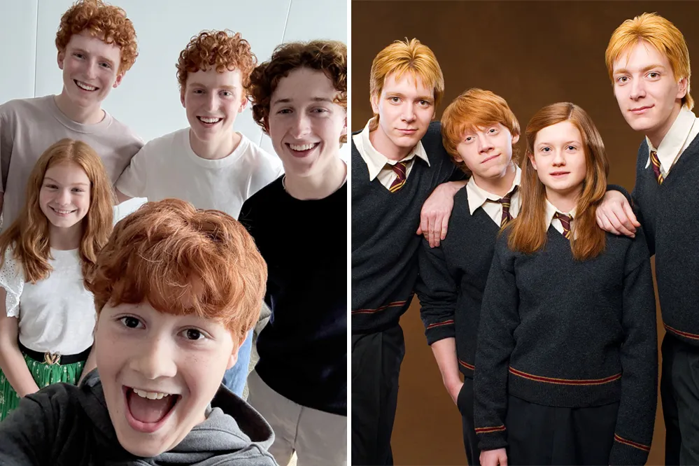 تصاویری از خانواده ویزلی سریال Harry Potter منتشر شد
