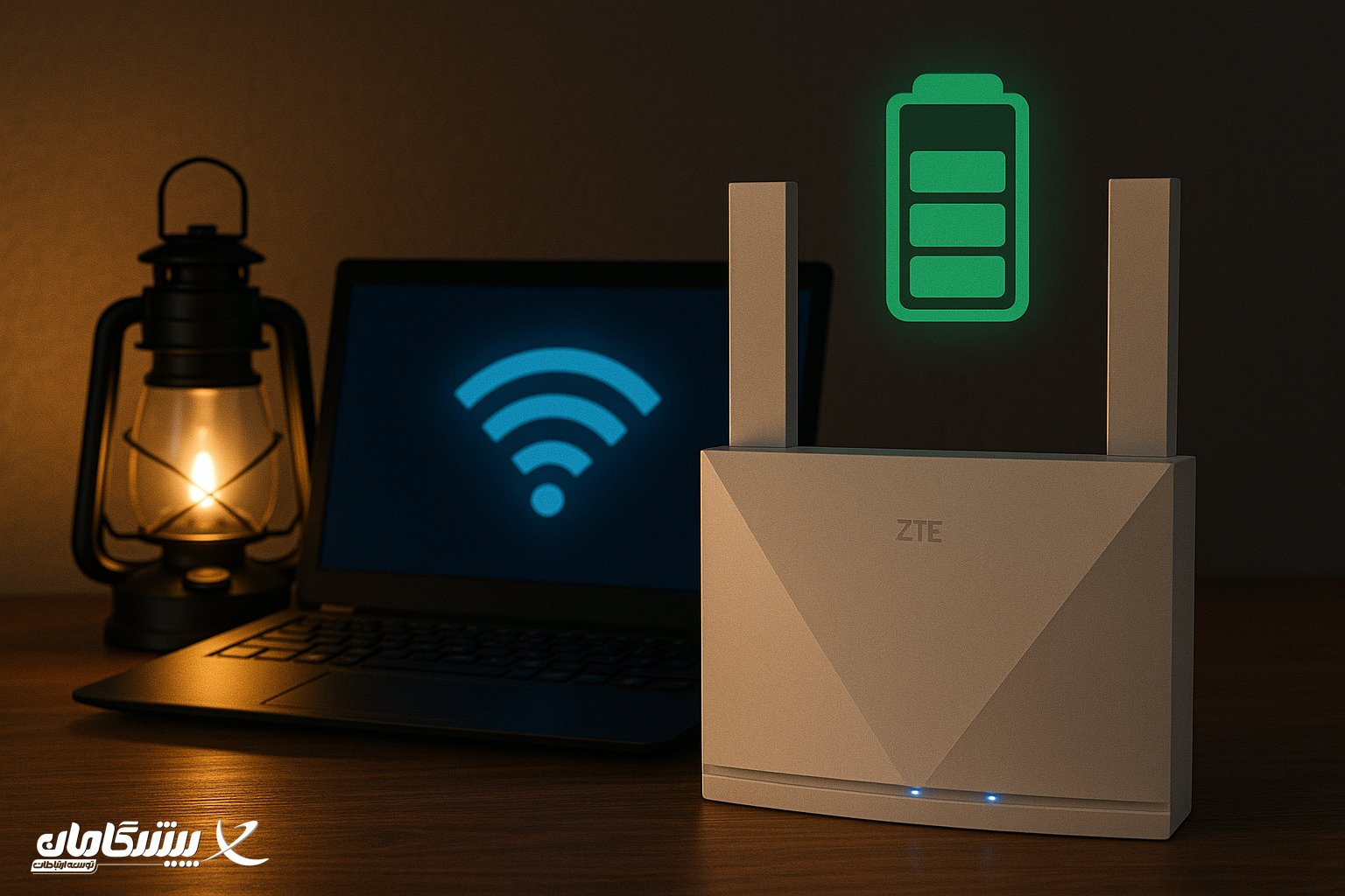 قطع برق، بدون قطع اینترنت؟ بسته اینترنت ثابت پیشگامان با مودم باتری دار و شرایط ویژه!