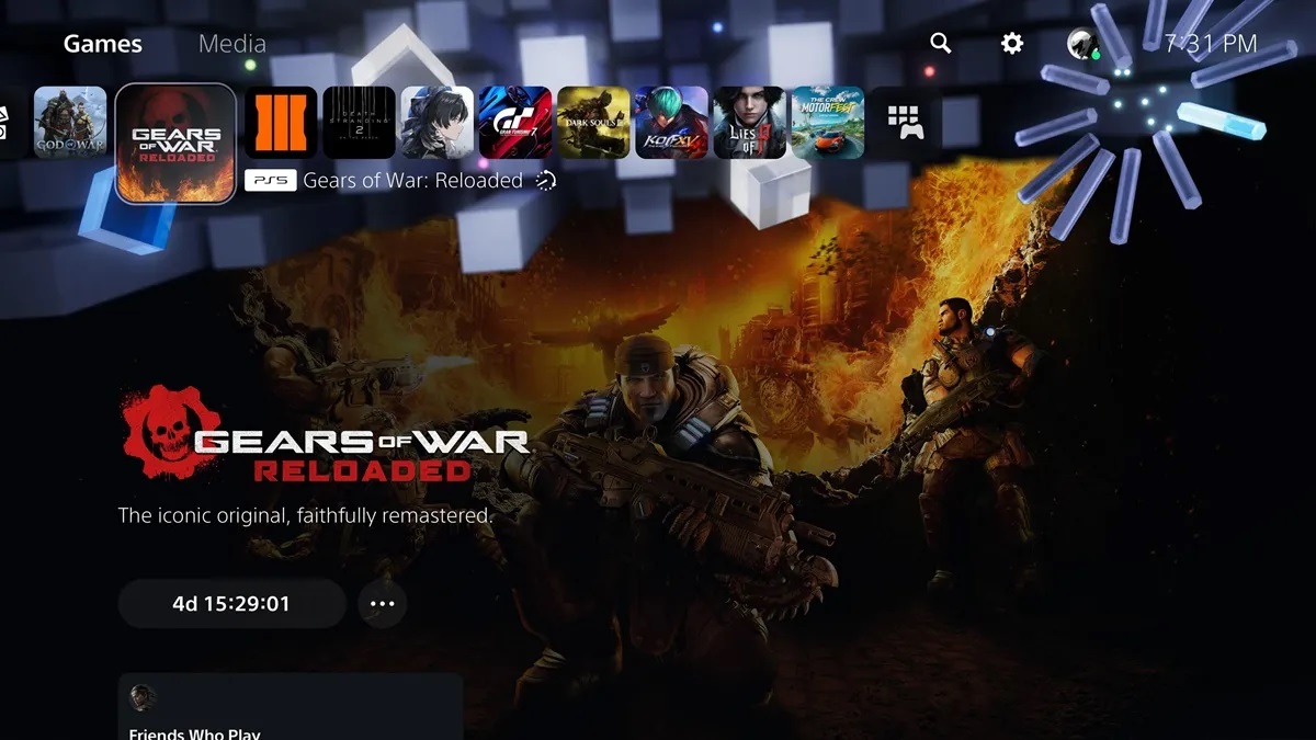 گیم تایل Gears of War: Reloaded برای کنسول PS5 هم‌اکنون قابل مشاهده است
