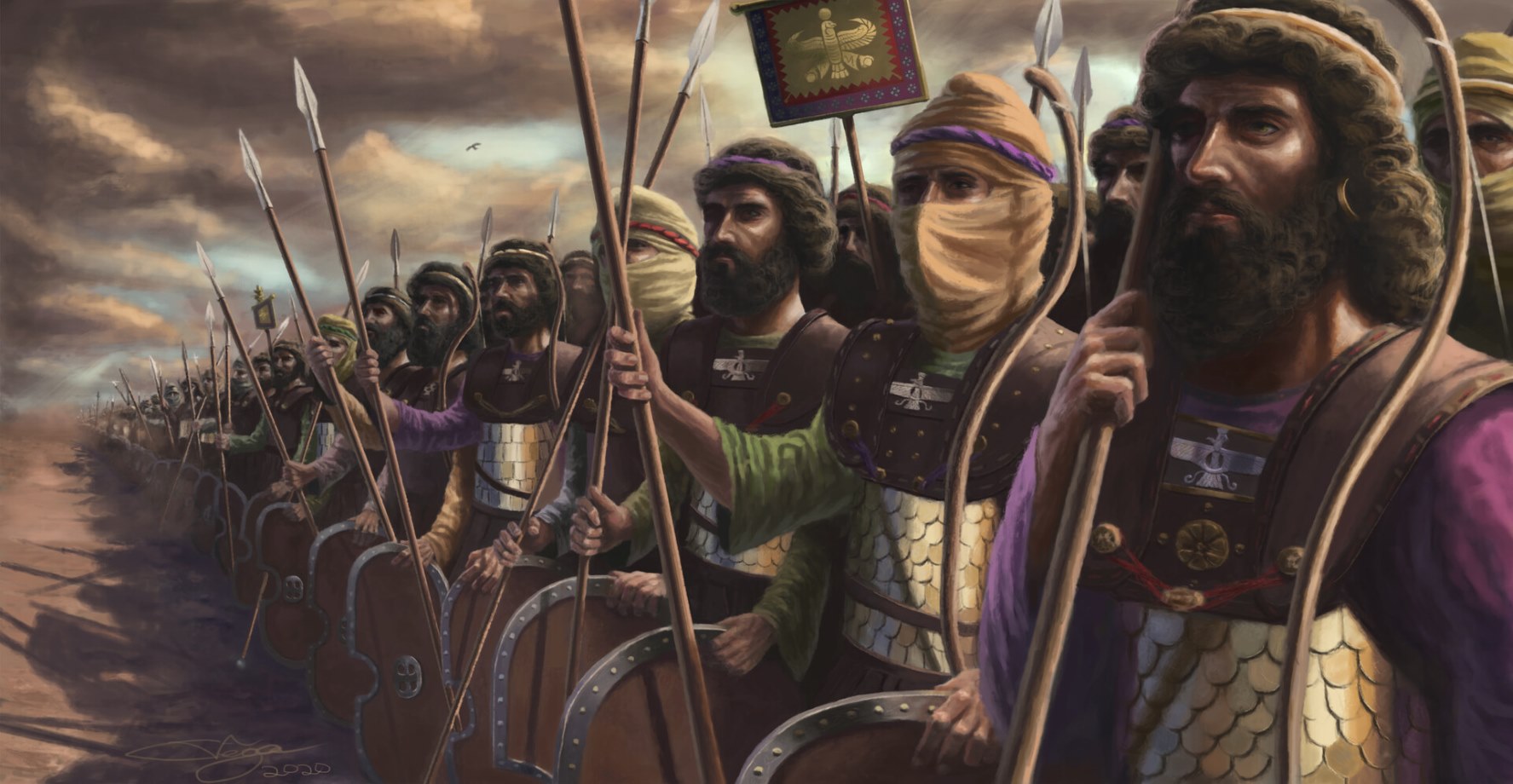 گارد جاودان امپراتوری هخامنشی چه تاکتیک‌های مبارزاتی داشتند؟