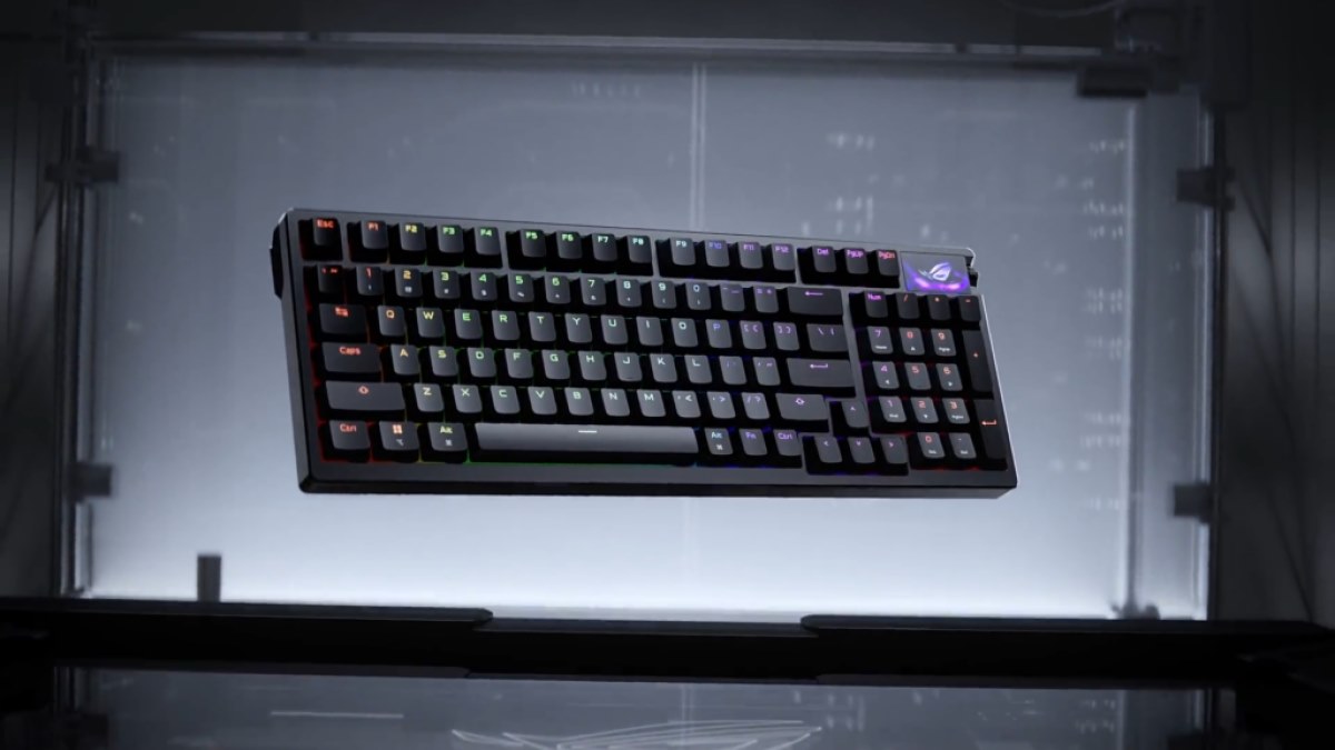 کیبورد جدید ایسوس ROG Azoth 96 HE با دقت مگنتی و نمایشگر OLED رونمایی شد