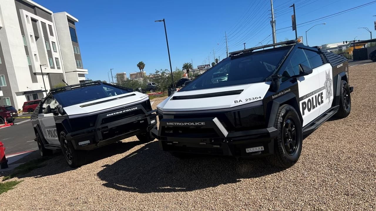 اداره پلیس لاس‌وگاس به خودروهای برقی سایبرتراک مجهز شد