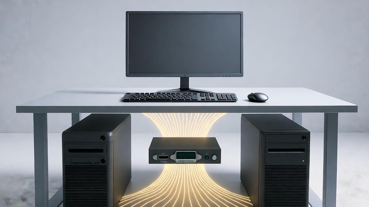 چگونه چند سیستم را با یک مانیتور و موس کنترل کنیم؟ راهنمای جامع KVM Switch