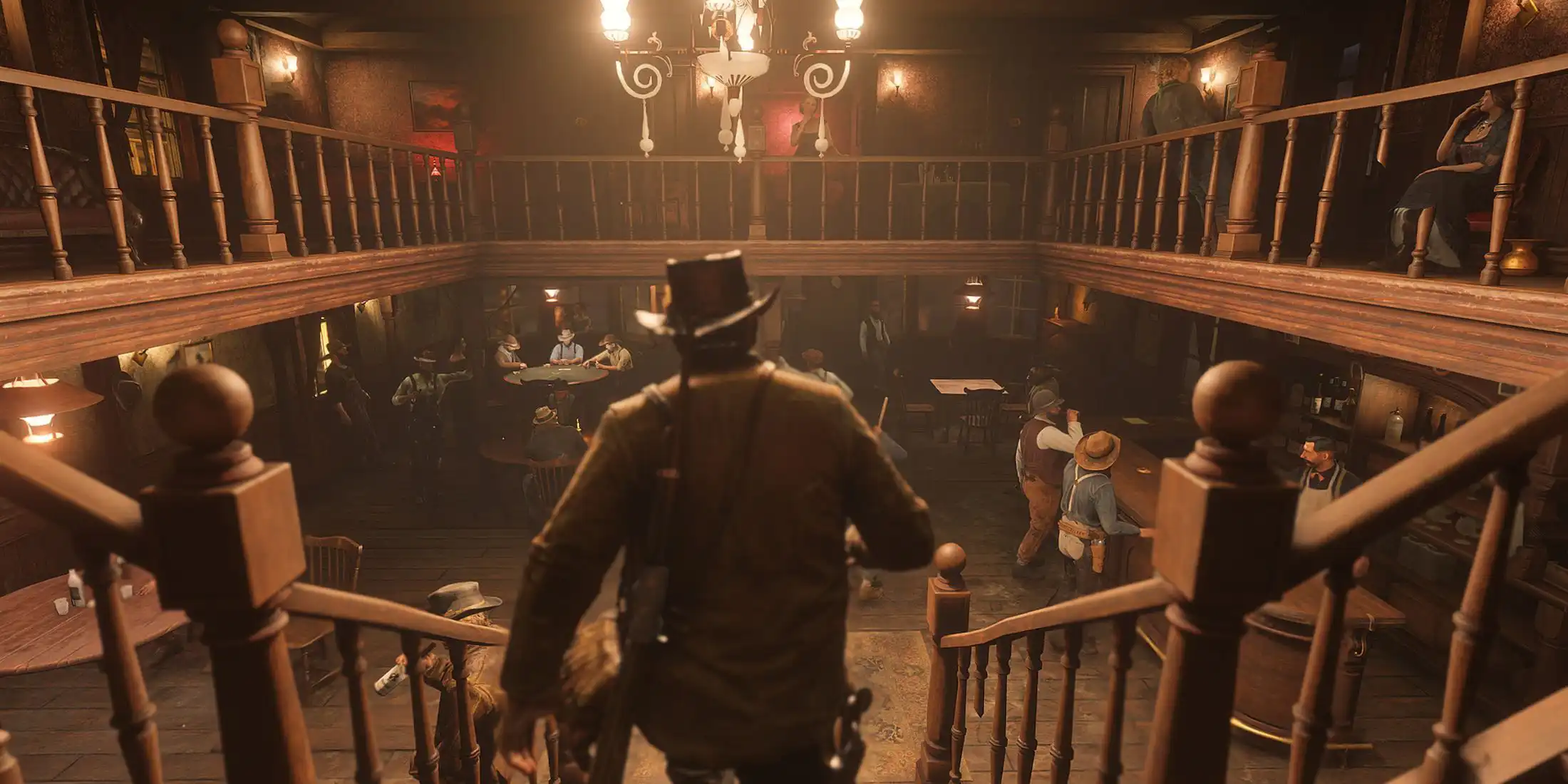 پوستر داچ و شومینه روشن؛ کافه Red Dead Redemption 2 در چین رویایی به نظر می‌رسد!