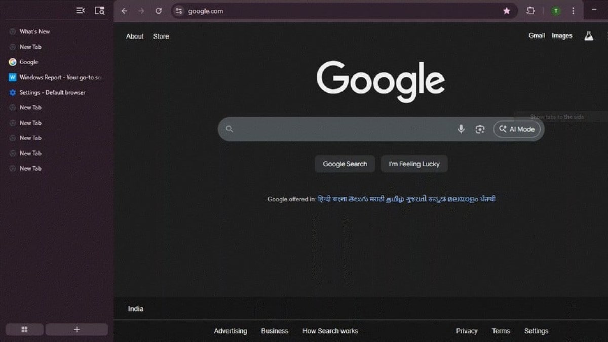 گوگل قابلیت تازه‌ تب‌های عمودی را به نسخه آزمایشی کروم اضافه کرد