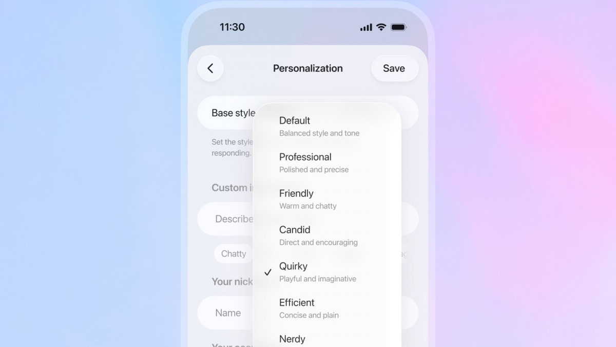 چت جی پی تی ۵٫۱ با قابلیت‌های جدید شخصی‌سازی مکالمه معرفی شد