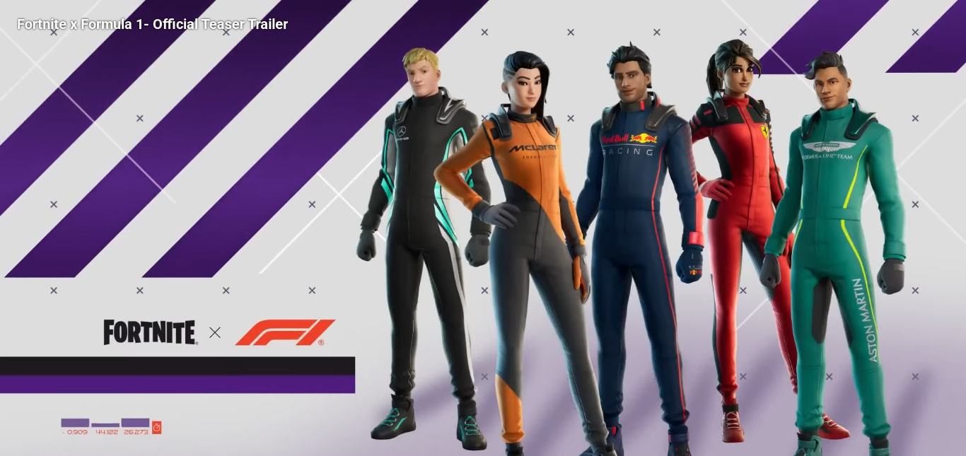 تماشا کنید: تریلر رسمی همکاری فرمول یک و فورتنایت منتشر شد