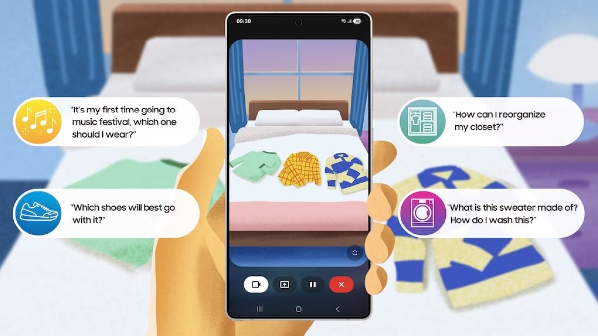 جمینای لایو در گوشی‌های گلکسی طبیعی‌تر و سرگرم‌کننده‌تر صحبت می‌کند