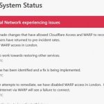 اختلال گسترده در کلودفلر باعث از کار افتادن تعداد زیادی از سایت‌های محبوب شد