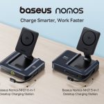 بیسئوس دو ایستگاه شارژ جدید با توان بالا و کابل جمعشونده معرفی کرد