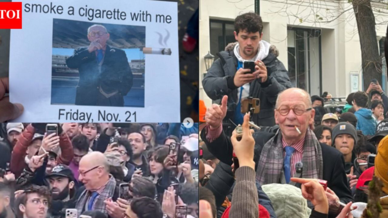 پیرمرد نیویورکی ۲۵۰۰ نفر را برای کشیدن سیگار به خیابان‌ها کشاند + تصاویر
