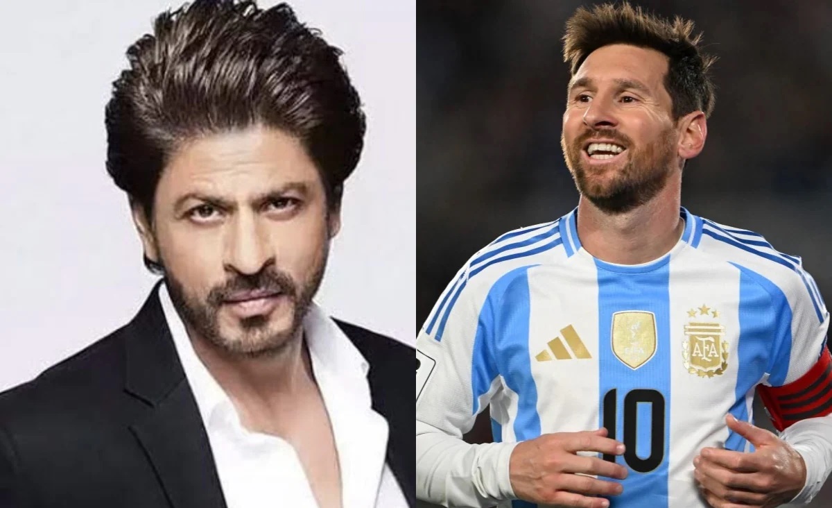 عکس یادگاری شاهرخ خان با لیونل مسی